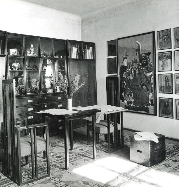Vorraum von Klimts Atelier, Feldmühlgasse 11, 1918
