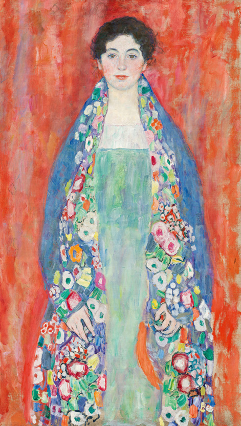 Gustav Klimt, Portrait of Fräulein Lieser, detail