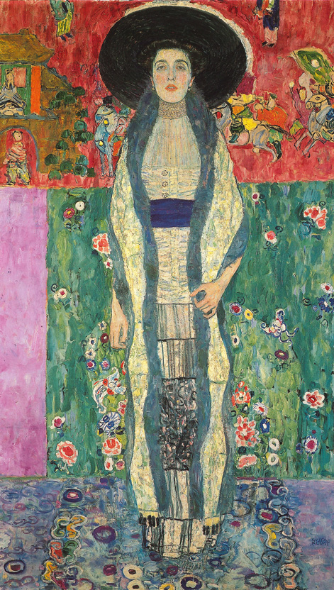 Gustav Klimt, Portrait of Adele Bloch-Bauer II, 1912, detail, private property