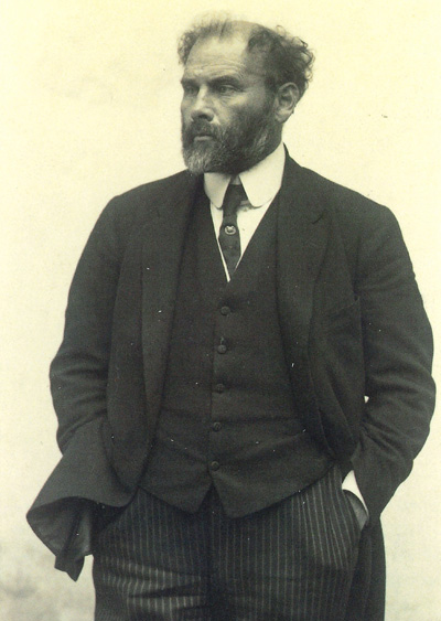 Gustav Klimt in 1917 at the age of 55